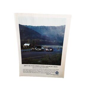 1985 Napa Auto Parts Aint No Fun When Your Car Wont Run Original Print Ad